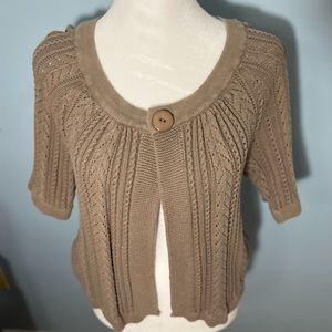 Crystal -Kobe vintage ribbed tan sweater size med